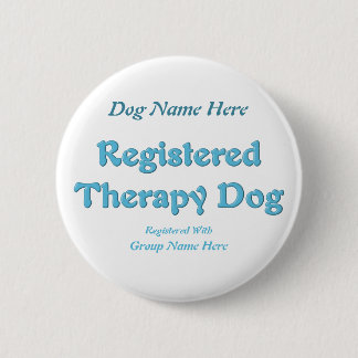 Badge Rond 5 Cm Identification de chien de thérapie