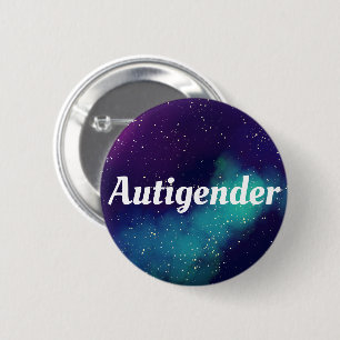Badge Rond 5 Cm Identité de galaxie personnalisable Autigender