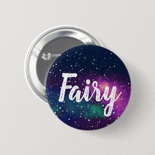 Badge Rond 5 Cm Identité de galaxie personnalisable de fée