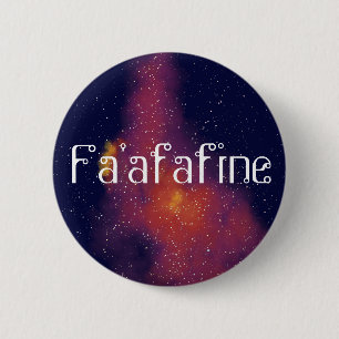 Badge Rond 5 Cm Identité de galaxie personnalisable Fa'afafine