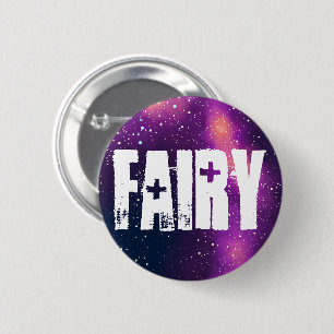 Badge Rond 5 Cm Identité de galaxie personnalisable fée