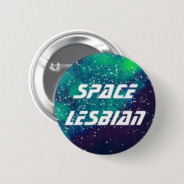 Badge Rond 5 Cm Identité de Galaxie personnalisable pour Lesbienne (Devant & derrière)