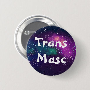 Badge Rond 5 Cm Identité de galaxie personnalisable Trans Masc