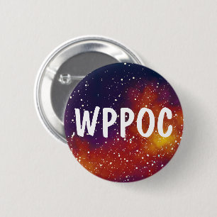 Badge Rond 5 Cm Identité de galaxie personnalisable WPPOC