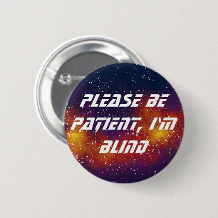 Badge Rond 5 Cm Identité Galaxie personnalisable aveugle