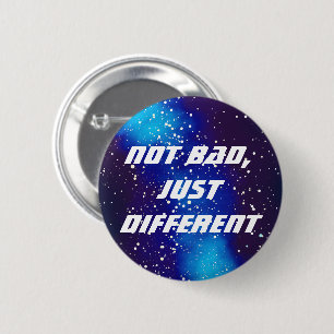 Badge Rond 5 Cm Identité Galaxie Personnalisable Différente