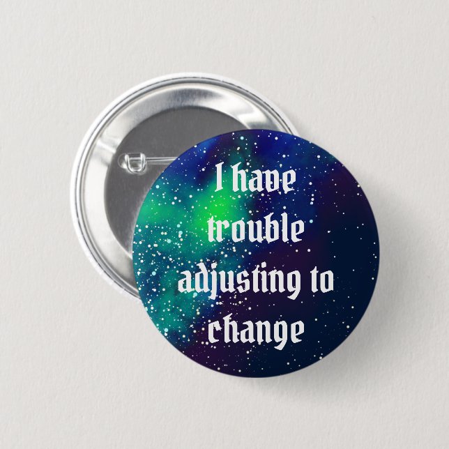 Badge Rond 5 Cm Identité galaxy (Devant & derrière)