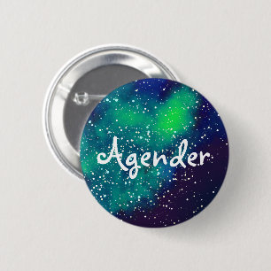 Badge Rond 5 Cm Identité personnalisable de galaxie d'Agender