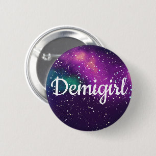 Badge Rond 5 Cm Identité personnalisable de galaxie de Demigirl