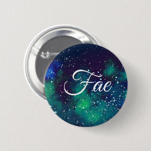 Badge Rond 5 Cm Identité personnalisable de galaxie de Fae
