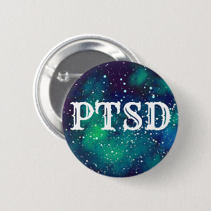 Badge Rond 5 Cm Identité personnalisable de galaxie de PTSD