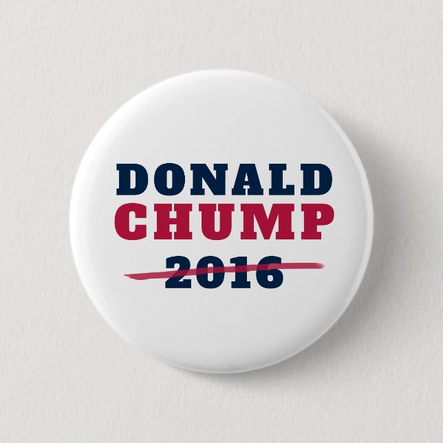 Badge Rond 5 Cm Idiot 2016 de Donald (Devant)