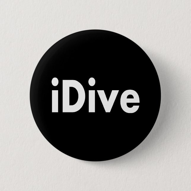 Badge Rond 5 Cm iDive (Devant)