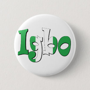 Badge Rond 5 Cm Igbo (drapeau nigérien)