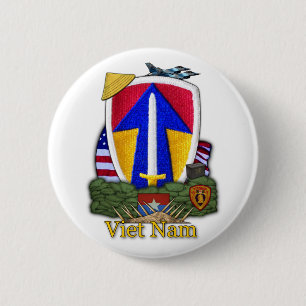 Badge Rond 5 Cm II Field Force Vietnam war vets Button.