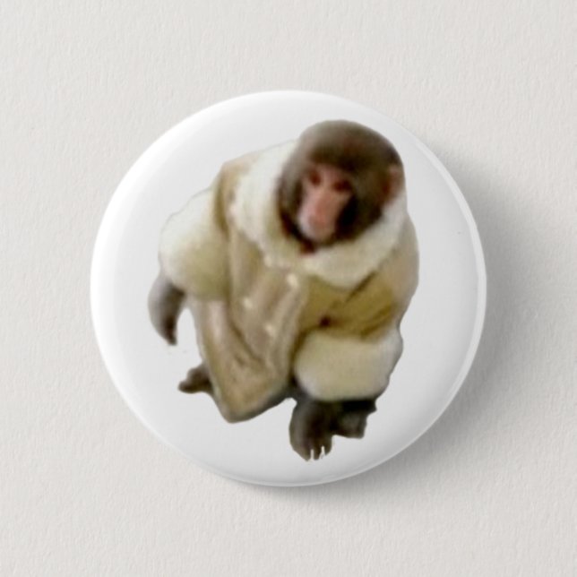 Badge Rond 5 Cm ikea de singe (Devant)
