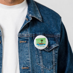 Badge Rond 5 Cm Il arrive qu'on boive, Canard drôle