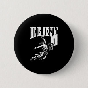 Badge Rond 5 Cm Il est drôle de Rizzin Pâques Rizz Meme Sketll