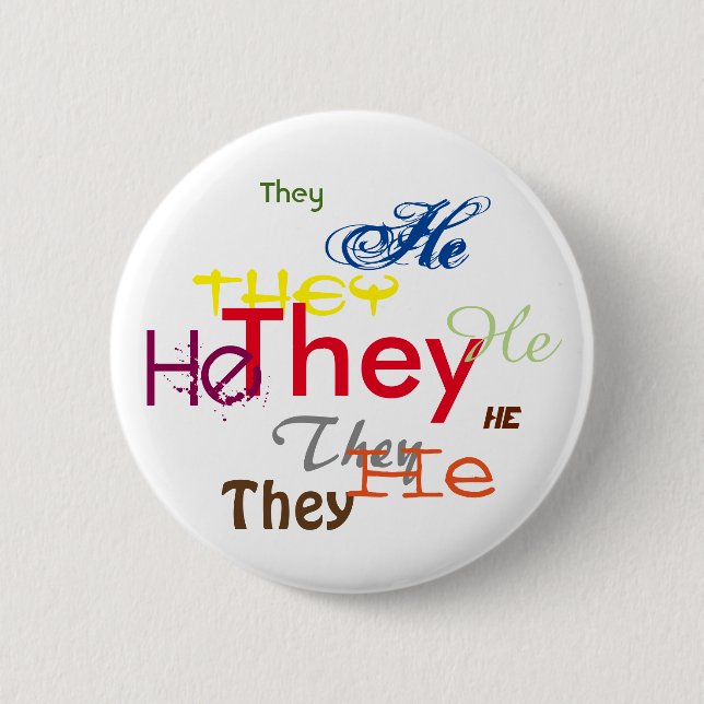 Badge Rond 5 Cm Il/ils Partout (Devant)