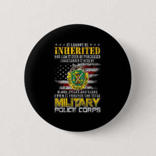 Badge Rond 5 Cm Il Ne Peut Être Hérité Militaire Lice Vétérinaire