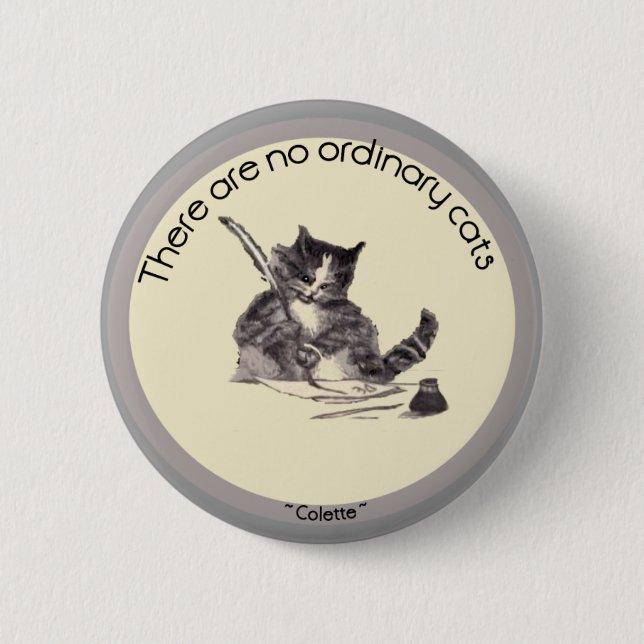 Badge Rond 5 Cm Il n'y a aucun chat ordinaire (Devant)