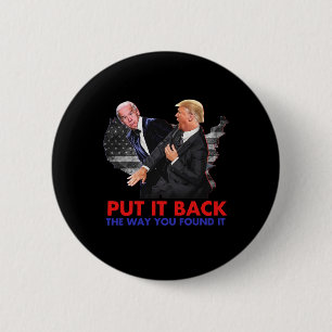 Badge Rond 5 Cm Il Revient Comme Vous L'Avez Trouvé Drôle Biden &a
