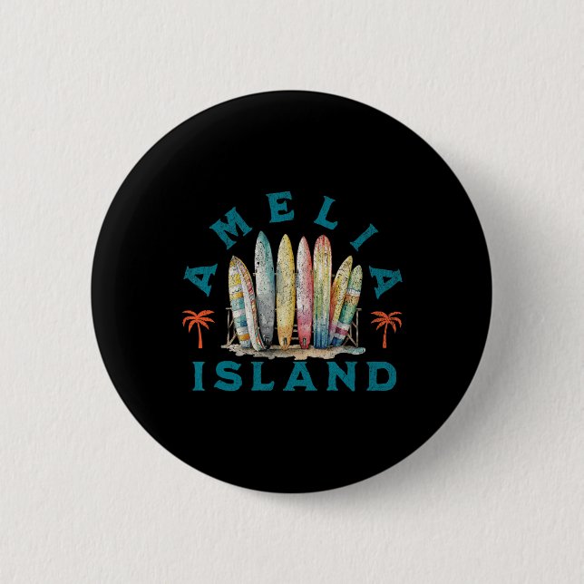 Badge Rond 5 Cm Île Amelia _5  (Devant)