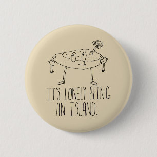 Badge Rond 5 Cm Île de bande dessinée