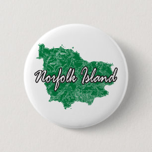 Badge Rond 5 Cm Île Norfolk