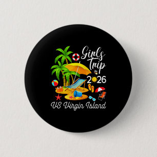 Badge Rond 5 Cm Île vierge ambiance estivale tropicale filles voya