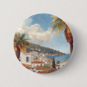 Badge Rond 5 Cm Îles Baléares Voyage Vintage Français