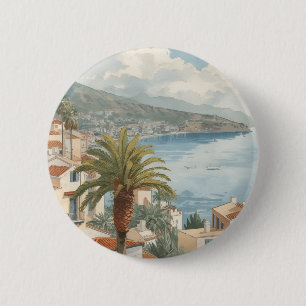 Badge Rond 5 Cm Îles Baléares Voyage Vintage Français