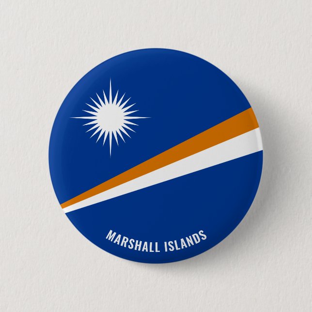 Badge Rond 5 Cm Îles Marshall Drapeau charmant patriotique (Devant)