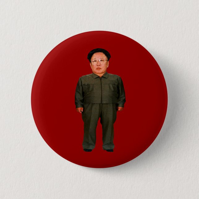 Badge Rond 5 Cm Illin de Kim Jong (Devant)