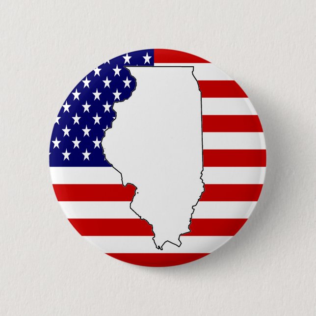 BADGE ROND 5 CM ILLINOIS (Devant)