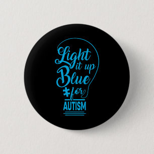 Badge Rond 5 Cm Illuminez-le en bleu Cadeaux de sensibilisation à