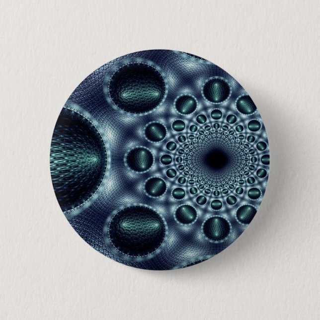 BADGE ROND 5 CM ILLUSION OPTIQUE DE CRATÈRE (Devant)