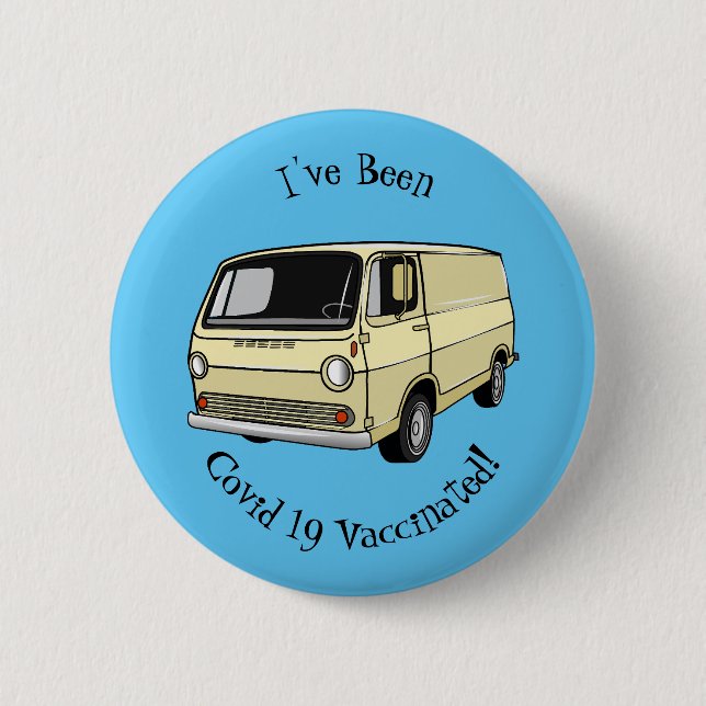 Badge Rond 5 Cm Illustration classique de van (Devant)
