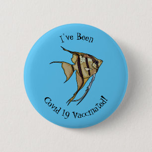 Badge Rond 5 Cm Illustration d'angelfish