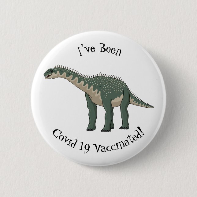 Badge Rond 5 Cm Illustration de Barapasaurus (Devant)