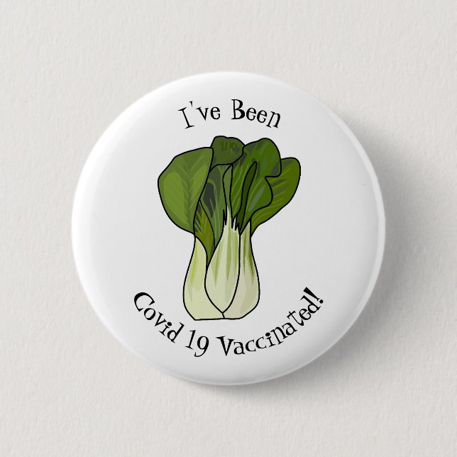 Badge Rond 5 Cm Illustration de Bok choy (Devant)