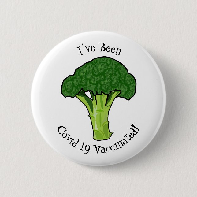 Badge Rond 5 Cm Illustration de Broccoli (Devant)