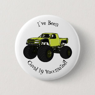 Badge Rond 5 Cm Illustration de camion monstre