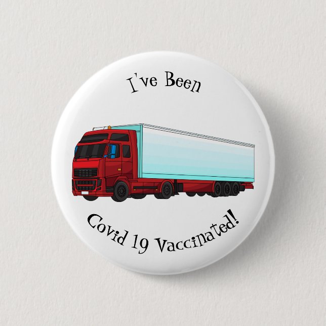 Badge Rond 5 Cm Illustration de camion roumain (Devant)