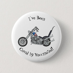 Badge Rond 5 Cm Illustration de Chopper Motorcycle 1950