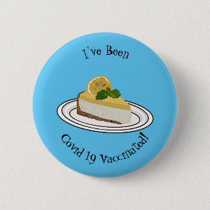 Badge Rond 5 Cm Illustration de citron cheesecake