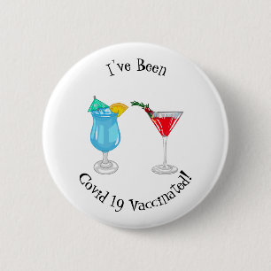 Badge Rond 5 Cm Illustration de cocktail