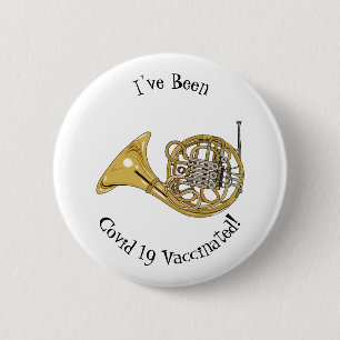 Badge Rond 5 Cm Illustration de corne française