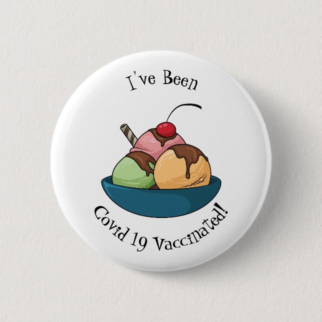 Badge Rond 5 Cm Illustration de crème glacée (Devant)