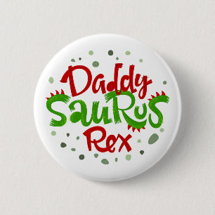 Badge Rond 5 Cm Illustration de Daddy Saurus Rex